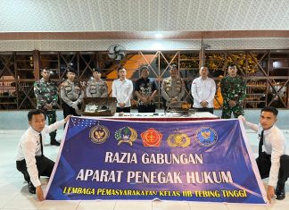 Gerak Cepat! Lapas Tebing Tinggi Bersama TNI dan Polri Gelar Razia, Sejumlah Barang Terlarang Diamankan